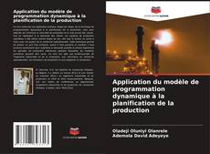 Copertina di Application du modèle de programmation dynamique à la planification de la production