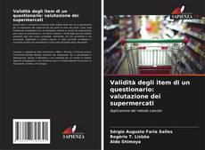 Buchcover von Validità degli item di un questionario: valutazione dei supermercati