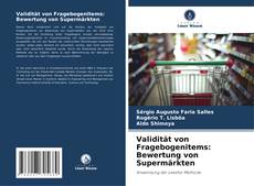 Bookcover of Validität von Fragebogenitems: Bewertung von Supermärkten