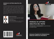 Capa do livro de MANUALE DI LETTURA ANALITICA DEL TESTO 