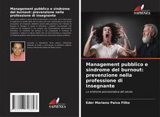 Buchcover von Management pubblico e sindrome del burnout: prevenzione nella professione di insegnante