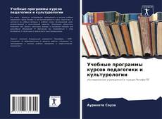 Bookcover of Учебные программы курсов педагогики и культурологии