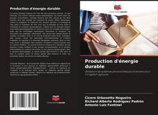 Capa do livro de Production d'énergie durable 