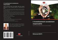 Bookcover of L’investissement socialement responsabile