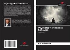 Capa do livro de Psychology of deviant behavior 