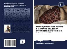 Buchcover von Послеуборочные потери в цепочке создания стоимости какао в Гане