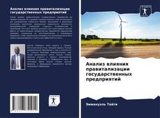 Capa do livro de Анализ влияния правитализации государственных предприятий 