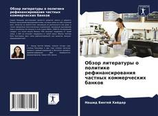 Buchcover von Обзор литературы о политике рефинансирования частных коммерческих банков