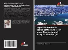 Bookcover of Esplorazione delle acque sotterranee con la configurazione di array Schlumberger