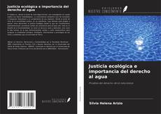 Capa do livro de Justicia ecológica e importancia del derecho al agua 