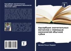 Capa do livro de Адсорбция значительных металлов с помощью низколитой обычной губки 