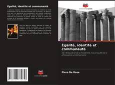 Égalité, identité et communauté kitap kapağı