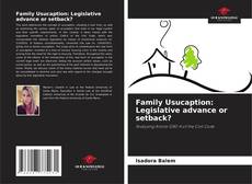 Buchcover von Family Usucaption: Legislative advance or setback?