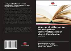 Capa do livro de Analyse et réflexion sur les obligations d'information et leur degré d'application 