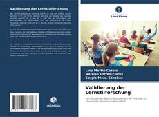 Couverture de Validierung der Lernstilforschung