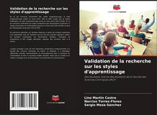 Capa do livro de Validation de la recherche sur les styles d'apprentissage 