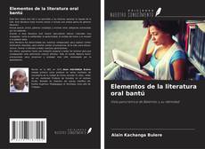 Copertina di Elementos de la literatura oral bantú