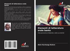 Buchcover von Elementi di letteratura orale bantu