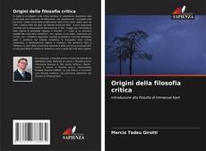 Buchcover von Origini della filosofia critica