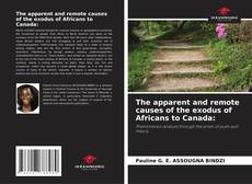 Borítókép a  The apparent and remote causes of the exodus of Africans to Canada: - hoz
