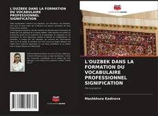 L'OUZBEK DANS LA FORMATION DU VOCABULAIRE PROFESSIONNEL SIGNIFICATION kitap kapağı