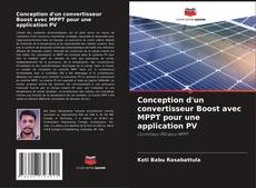 Conception d'un convertisseur Boost avec MPPT pour une application PV kitap kapağı