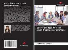 Buchcover von Use of modern tools in small business promotion