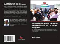 Capa do livro de Le style de leadership des responsables de cours de langues 