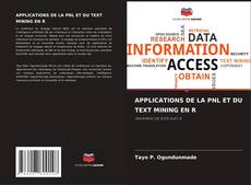 Capa do livro de APPLICATIONS DE LA PNL ET DU TEXT MINING EN R 