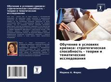 Portada del libro de Обучение в условиях кризиса: стратегическая способность - теории и тематические исследования