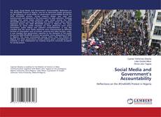 Portada del libro de Social Media and Government’s Accountability