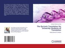 Copertina di The Qur'anic Translation for University Students of Translation