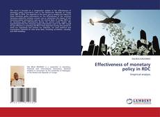 Capa do livro de Effectiveness of monetary policy in RDC 