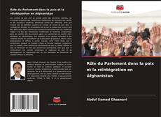 Copertina di Rôle du Parlement dans la paix et la réintégration en Afghanistan