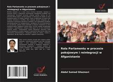Copertina di Rola Parlamentu w procesie pokojowym i reintegracji w Afganistanie