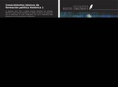 Capa do livro de Conocimientos básicos de formación política histórica 1 