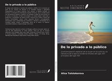 Capa do livro de De lo privado a lo público 