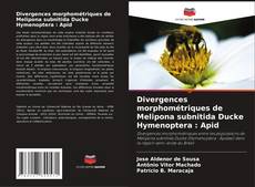 Portada del libro de Divergences morphométriques de Melipona subnitida Ducke Hymenoptera : Apid