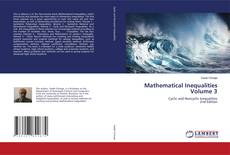 Bookcover of Mathematical Inequalities Volume 3