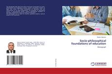 Capa do livro de Socio-philosophical foundations of education 