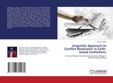 Capa do livro de Linguistic Approach to Conflict Resolution in Faith-based Institutions 