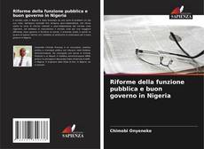 Borítókép a  Riforme della funzione pubblica e buon governo in Nigeria - hoz