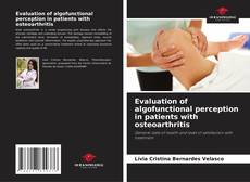 Couverture de Evaluation of algofunctional perception in patients with osteoarthritis