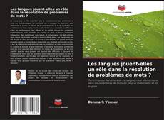 Les langues jouent-elles un rôle dans la résolution de problèmes de mots ? kitap kapağı