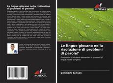 Buchcover von Le lingue giocano nella risoluzione di problemi di parole?