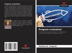 Couverture de Program evaluation