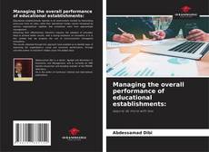 Couverture de Managing the overall performance of educational establishments: