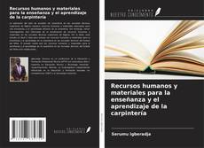 Couverture de Recursos humanos y materiales para la enseñanza y el aprendizaje de la carpintería