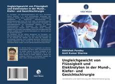 Borítókép a  Ungleichgewicht von Flüssigkeit und Elektrolyten in der Mund-, Kiefer- und Gesichtschirurgie - hoz