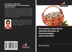 Buchcover von Procedure operative standardizzate di farmacologia sperimentale